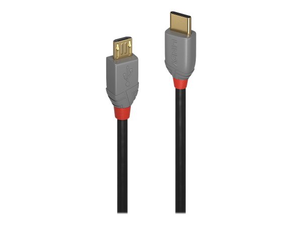 LINDY 2m USB 2.0 C/Micro-B Anthra Line