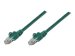 INTELLINET Netzwerkkabel Cat6a S/FTP 0,25m vollkupfer Cat6a-zertifiziert LS0H RJ45-Stecker/RJ45-Stecker gruen