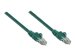 INTELLINET Netzwerkkabel Cat6a S/FTP 0,25m vollkupfer Cat6a-zertifiziert LS0H RJ45-Stecker/RJ45-Stecker gruen