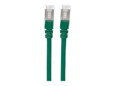 INTELLINET Netzwerkkabel Cat6a S/FTP 0,5m gruen vollkupfer Cat6a-zertifiziert LS0H RJ45-Stecker/RJ45-Stecker