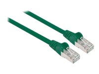 INTELLINET Netzwerkkabel Cat6a S/FTP 0,5m gruen vollkupfer Cat6a-zertifiziert LS0H RJ45-Stecker/RJ45-Stecker