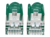 INTELLINET Netzwerkkabel Cat6a S/FTP 2 m gruen vollkupfer Cat6a-zertifiziert LS0H RJ45-Stecker/RJ45-Stecker