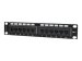 INTELLINET 12-Port Cat6 Patchpanel 25,4cm 10Z UTP 1 HE schwarz