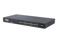 INTELLINET 24-Port Gigabit Ethernet PoE+ Switch mit 2...