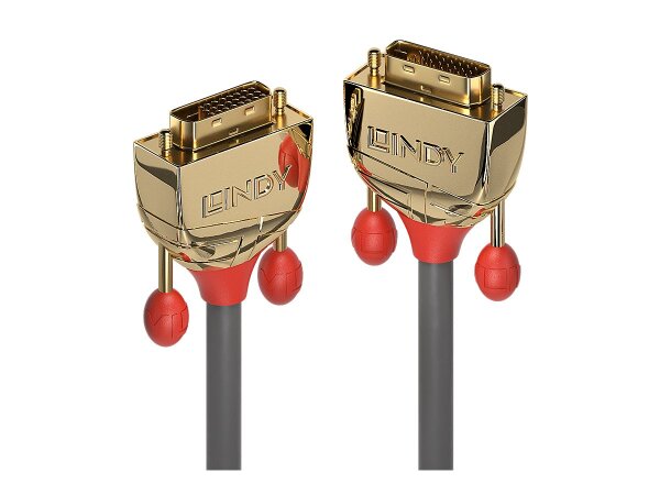 LINDY 1m DVI-D Dual Link Kabel Gold Line Digital Dual Link Stecker 24+1