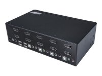 STARTECH.COM 4 Port Dual DisplayPort KVM Switch - DisplayPort 1.2 KVM - 4K 60Hz - DisplayPort Switch - USB KVM Switch