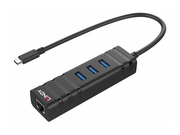 LINDY USB 3.1 Hub und Gigabit Ethernet Adapter USB 3.1 Gen 1 / USB 3.0 USB Typ C