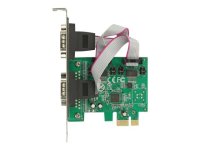 DELOCK PCI Express Karte > 2 x Seriell RS-232 High Speed 921K mit Spannungsversorgung