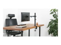 NEOMOUNTS Monitor Desk Mount Tischhalterung 25,4-81,3cm 10-32Zoll Klemme/Durchführung VESA75-100 Volle Bewegung schwarz