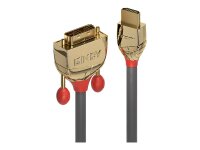 LINDY 0,5m Gold HDMI an DVI-D-Kabel HDMI an DVI-D 18+1 Stecker