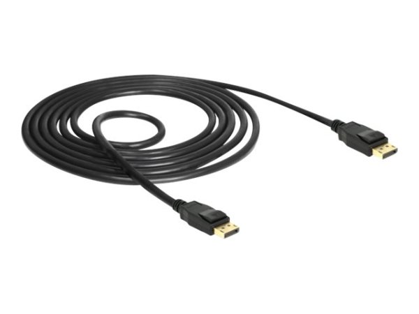 DELOCK Kabel Displayport 1.2 Stecker > Displayport Stecker 4K 60 Hz 1,5 m schwarz