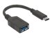 MANHATTAN SuperSpeed USB-C Anschlusskabel 15cm USB 3.1 Gen1 Typ C-Stecker - Typ A-Buchse 5 Gbit/s zertifiziert nach USB-IF schwarz