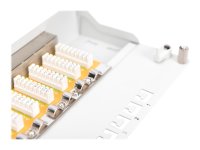 DIGITUS CAT 6 Patch Panel geschirmt 8-Port RJ45 8P8C LSA...