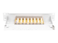 DIGITUS CAT 6 Patch Panel geschirmt 8-Port RJ45 8P8C LSA...