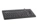 GETT InduProof3 Silikon Tastatur mit Maussteuerung IP68 wasserdicht desinfizierbar schwarz 86 Tasten Layout: DE