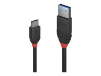 LINDY 1,5m USB 3.1 Typ A an C Kabel 3A Black Line