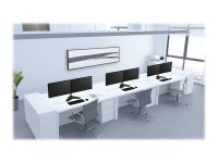 NEOMOUNTS D550DDBLACK Monitor Dual-Deskstand 25,4-81,28cm 10-32Zoll 2x8kg Volle Bewegung Neigen Schwenken Pivo Tischständ