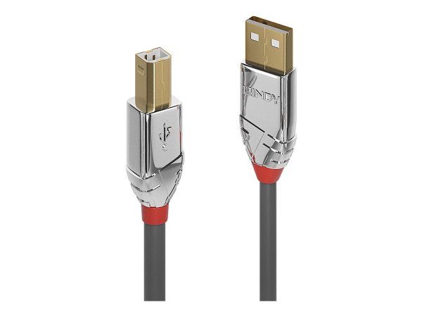 LINDY 2m USB 2.0 Typ A an B Kabel Cromo Line 480 Mbit/s