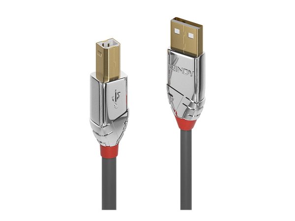 LINDY 7,5m USB 2.0 Typ A an B Kabel Cromo Line 480 Mbit/s