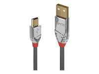 LINDY 3m USB 2.0 Typ A/Mini-B Kabel Cromo Line 480 Mbit/s