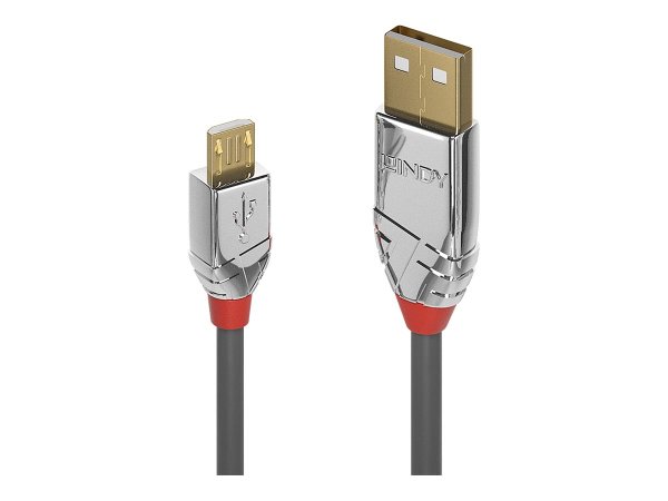 LINDY 2m USB 2.0 Typ A an Micro-B Kabel Cromo Line 480 Mbit/s