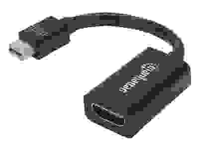 MANHATTAN Mini-DisplayPort auf HDMI-Adapter Passiv Mini-DisplayPort-Stecker auf HDMI-Buchse 1080p schwarz- ideal for Mac-Computer