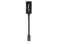 MANHATTAN Mini-DisplayPort auf HDMI-Adapter Passiv Mini-DisplayPort-Stecker auf HDMI-Buchse 1080p schwarz- ideal for Mac-Computer