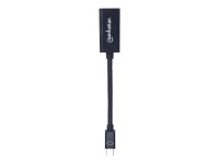 MANHATTAN Mini-DisplayPort auf HDMI-Adapter Passiv Mini-DisplayPort-Stecker auf HDMI-Buchse 1080p schwarz- ideal for Mac-Computer