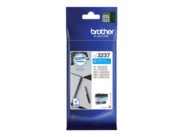 BROTHER LC-3237C Cyan Ink 1500 Seiten