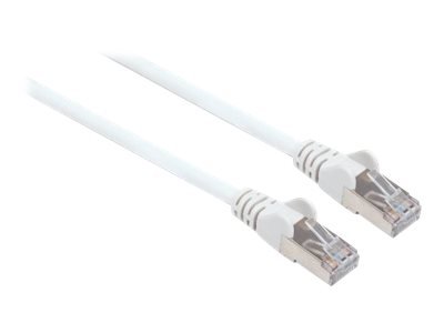 INTELLINET Kabel Cat6A St. Cat7-Rohkabel weiss komplett Kupfer LS0H 0,5 m Netzwerkkabel Patchkabel