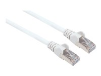 INTELLINET Kabel Cat6A St. Cat7-Rohkabel weiss komplett Kupfer LS0H 0,25 m Netzwerkkabel Patchkabel