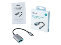 I-TEC USB C auf Display Port Metal Adapter 1x DP 4K 60Hz Ultra HD kompatibel mit Thunderbolt 3