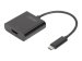 DIGITUS USB Type-C zu HDMI Adapter 4K/30Hz Kabellänge: 15 cm schwarz