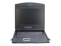 DIGITUS Modulare Konsole mit 48,3cm 19Zoll TFT 8 Port KVM...