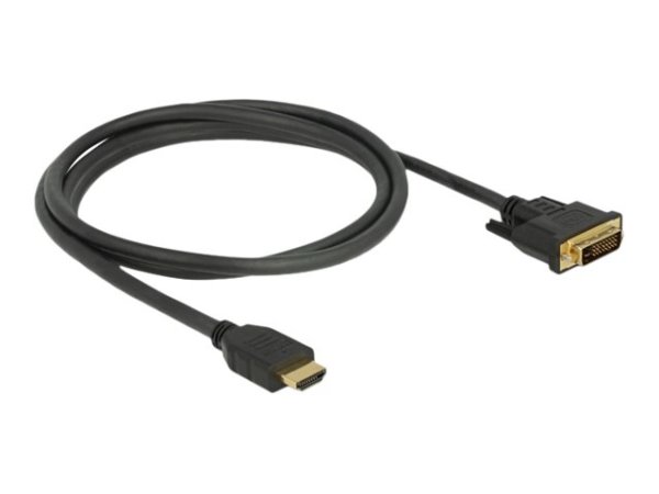 DELOCK HDMI zu DVI 24+1 Kabel bidirektional 1,5 m