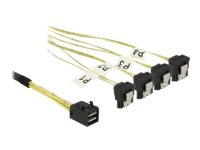 DELOCK Kabel Mini SAS HD SFF-8643 > 4 x SATA 7 Pin...