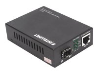 INTELLINET Gigabit PoE+ Medienkonverter 1000Base-T...