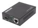 INTELLINET Gigabit PoE+ Medienkonverter 1000Base-T RJ45-Port auf SFP-Port PoE+ Injektor