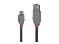 LINDY 0,5m USB 2.0 Typ A/Micro-B Kabel Anthra Line 480...