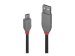 LINDY 0,5m USB 2.0 Typ A/Micro-B Kabel Anthra Line 480 Mbit/s