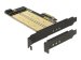 DELOCK PCI Express 4.0 x4 Karte > 1 x intern M.2 Key B + 1 x intern NVMe M.2 Key M - Low Profile Formfaktor