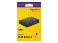 DELOCK HDMI 2 - 1 Umschalter bidirektional 4K 60 Hz