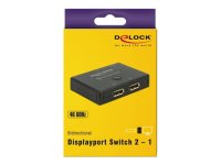 DELOCK Displayport 2 - 1 Umschalter bidirektional 4K 60 Hz