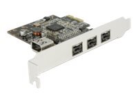 DELOCK PCI Express Karte > 3 x extern FireWire B + 1 x...