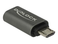 DELOCK Adapter USB 2.0 Micro-B Stecker zu USB Type-C 2.0...