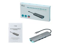 I-TEC USB C Metal Nano Docking Station 1xHDMI 4K 1xSD Kartenleser 1xmicroSD Kartenleser 1xGLAN 1xAudio 3x USB 3.0 Port 1x USB-C PD