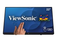 VIEWSONIC TD2230 54,6cm 22Zoll FHD 1920x1080 IPS 10-Punkt Multitouch 200 nits VGA HDMI DisplayPort 2xUSB speakers bookstand style