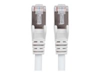 INTELLINET Netzwerkkabel Cat6 S/FTP CU LS0H 0,5m Weiss RJ-45 Stecker / RJ-45 Stecker Vergoldete Kontakte