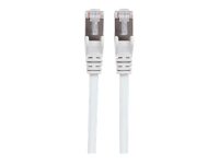 INTELLINET Netzwerkkabel Cat6 S/FTP LS0H 2m Weiss RJ-45 Stecker / RJ-45 Stecker Vergoldete Kontakte