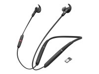 JABRA Evolve 65e MS Earphones with mic in-ear behind-the-neck mount Bluetooth wireless USB noise isolating